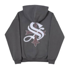 SUPPLIER CROSS HOODIE GRAY画像