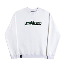 SUPPLIER PLAYBOY CHECK LOGO CREW SWEAT WHITE画像