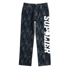 SUPPLIER PLAYBOY HUGE LOGO WASHED DENIM INDIGO画像