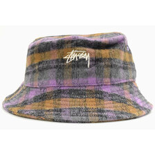 STUSSY Brushed Plaid Bucket Hat 1321084画像