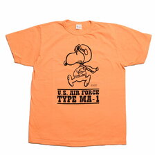 Buzz Rickson's &times; PEANUTS S/S T-SHIRT - TYPE MA-1 - BR78895画像