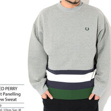 FRED PERRY Knit Panelling Crew Sweat F1890画像