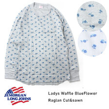 J.E.MORGAN サーマル 青花柄 カットソー JC094-19K画像