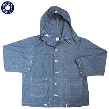 POST OVERALLS 1114R NAVY Parka 3-R 11 chambray/indigo画像