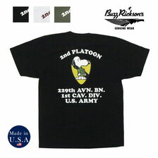 Buzz Rickson's &times; PEANUTS S/S T-SHIRT 2ND PLATOON BR78894画像