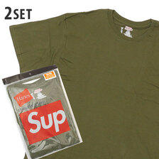 Supreme &times; Hanes 22SS Tagless Tee 2-pack画像