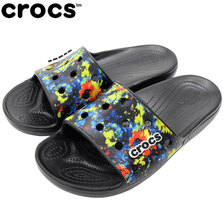 crocs CLASSIC CROCS TIE DYE GRAPHIC SLIDE 206520画像