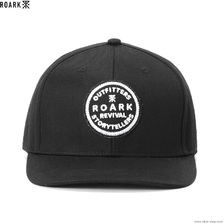 ROARK REVIVAL "O&S" SHELTECH 6PANEL CAP - HIGH HEIGHT (BLACK) RHJ802画像