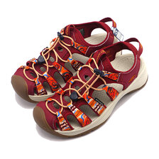 KEEN W ASTORIA WEST SANDAL OUTDOOR AFRO Orange Wave / Red 1026049画像