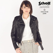 Schott 218W Womens LAMB ONE STAR 7197画像
