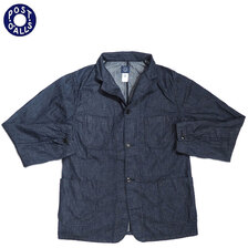 POST OVERALLS 3110 5oz DENIM OK RIDER3 indigo画像