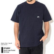 STUSSY Stock Logo Pocket S/S Crew 1140271画像