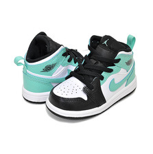 NIKE JORDAN 1 MID (TD) white/tropical twist-black 640735-132画像