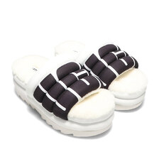 UGG W MAXI SLIDE LOGO White 1127067-WHT画像