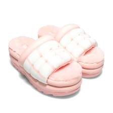 UGG W MAXI SLIDE LOGO Pink Scallop 1127067-PSLP画像