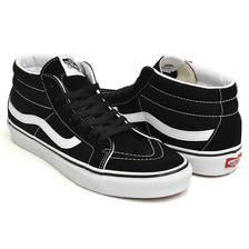 VANS SK8-MID BLACK / TRUE WHITE VN0A391F6BT画像