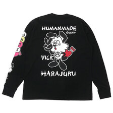 Girls Don't Cry &times; HUMAN MADE VICK LONG SLEEVE T-SHIRT BLACK画像