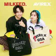 AVIREX &times; MILKFED. TOTE BAG 444921307画像