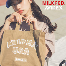 MILKFED.&times; AVIREX SHOULDER TOTE BAG 444922101画像