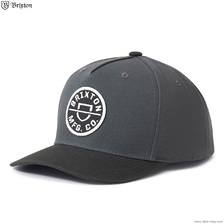 Brixton CREST C MP SNAPBACK (W.BLACK&times;BLACK) 11001画像
