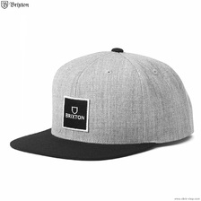 Brixton ALPHA SQUARE MP SNAPBACK (GREY&times;BLACK) 11199画像