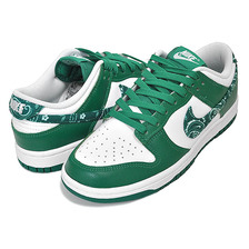 NIKE WMNS DUNK LOW ESS PAISLEY PACK white/malachite-wht DH4401-102画像