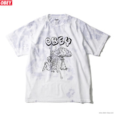 OBEY ORGANIC CLASSIC FIT TIE DYE T-SHIRT "FAIRY & MUSHROOM" (OPAL TIE DYE)画像