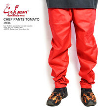 COOKMAN CHEF PANTS TOMATO -RED- 231-21817画像