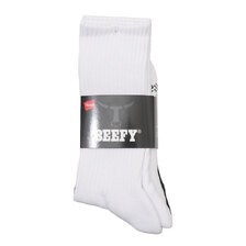 RHC Ron Herman &times; Hanes Full Length Socks WHITE&BLACK画像