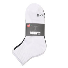 RHC Ron Herman &times; Hanes Quarter Length Socks WHITE&BLACK画像