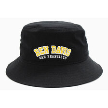 BEN DAVIS Logo EMBRO Bucket Hat WHITE LABEL BDW-8646画像