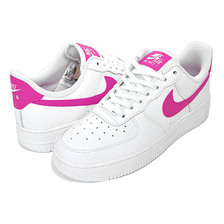 NIKE WMNS AIR FORCE 1 07 white/pink prime-white-wht DD8959-102画像