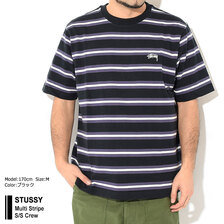 STUSSY Multi Stripe S/S Crew 1140281画像