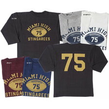 WAREHOUSE Lot 4063 7分袖フットボールT MIAMI HIGH画像