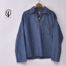 CORONA Utility Sailor Jacket Cotton Blue Chambray CJ005-22画像