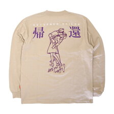 AVIREX LS RETURNED SAILOR T-SHIRT KHAKI 6123269-53画像