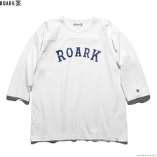 ROARK REVIVAL &ldquo;MEDIEVAL LOGO&rdquo; 3/4 SLEEVE TEE (WHITE) RFTJ800画像
