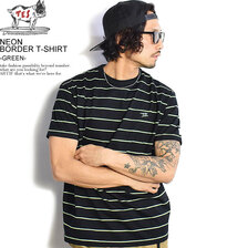 The Endless Summer TES NEON BORDER T-SHIRT -GREEN- FH-2574306画像
