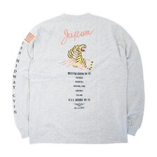 AVIREX LS SOUVENIR T-SHIRT LIGHT GRAY 6123270-11画像
