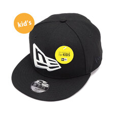 NEW ERA Youth 9FIFTY ビッグフラッグロゴ ブラック 12654181画像