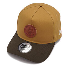 NEW ERA 9FORTY A-Frame ダックキャンバス レザーパッチ タン 13058925画像
