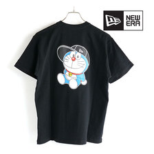 NEW ERA 半袖 コットン Tシャツ ドラえもん ブラック レギュラーフィット 13056148画像