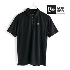 NEW ERA 半袖 鹿の子 ポロシャツ ドット NEW ERA ブラック 13061590画像