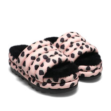 UGG W MAXI SLIDE CHEETAH PRINT PINK SCALLOP 1127074-PSLP画像