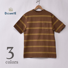 DC WHITE 10G Plain-Stitch Border T-Shirts D222550画像