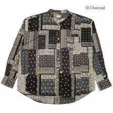BARNS BLOKING BANDANA L/S SHIRT BR-22129画像