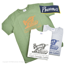 Pherrow's プリントTシャツ RULE Battery 22S-PMT2画像