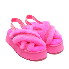 UGG W DISCO CROSS SLIDE TAFFY PINK 1121550-TYPN画像