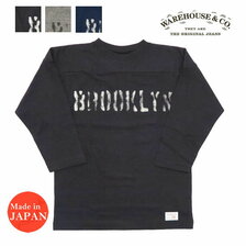 WAREHOUSE Lot 4063 7分袖フットボールT BROOKLYN画像
