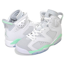 NIKE WMNS AIR JORDAN 6 RETRO white/pure platinum-mint foam DQ4914-103画像